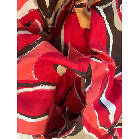 Cato Women Dress 16 Multicolor Abstract Print Smock Back Retro Style Rockabilly - Picture 8 of 16